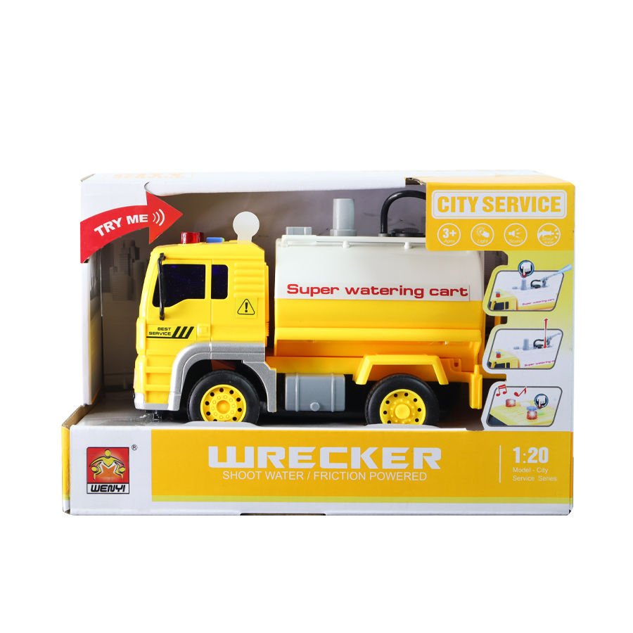 1:20 MUSICAL WATERING CAR YELLOW WY532B