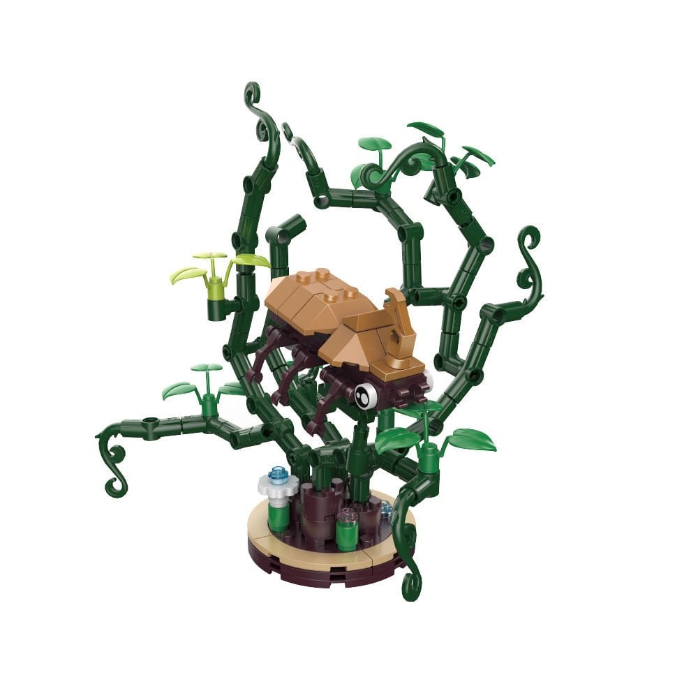 Block Flower Rhinoceros Beetle 164 Pieces