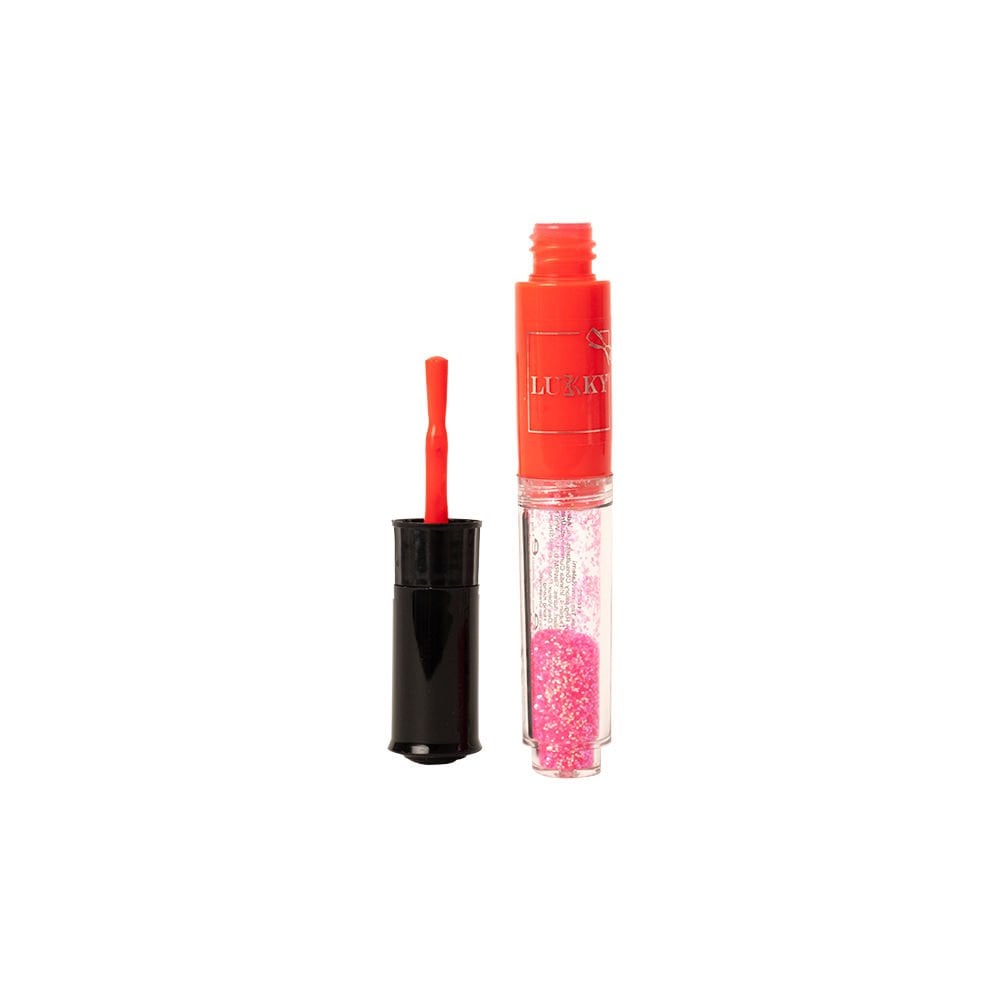 FUCHSIA COLORED 2 IN 1 NAIL CARE