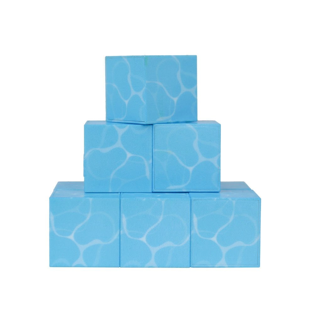 9 Pieces Water Patterned Magnetic Blocks