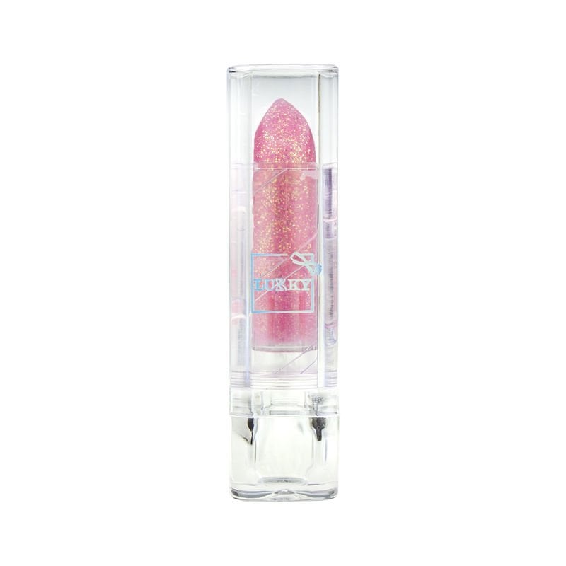Çilek Aromalı Simli Lipstick - Pembe