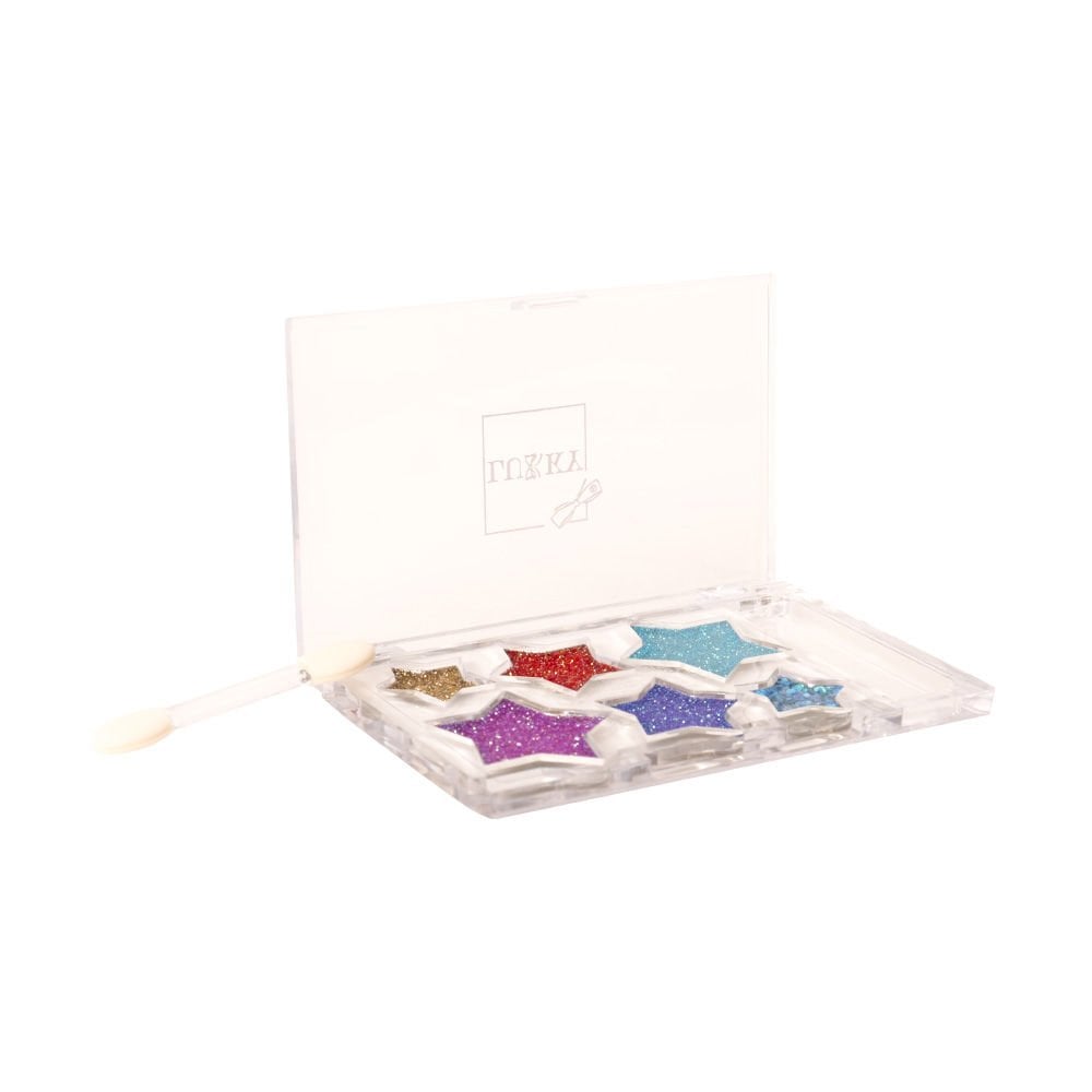 LUKKY 6 COLOR STAR-SHAPED EYESHADOW PALETTE AND F