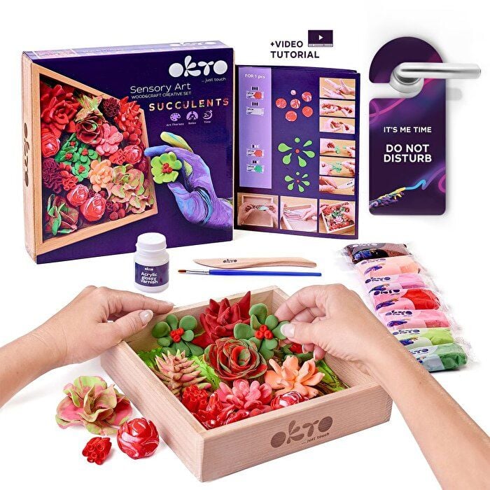 SENSORY ART SUCCULENT CLAY SET- PASSION / TM OKTO 2