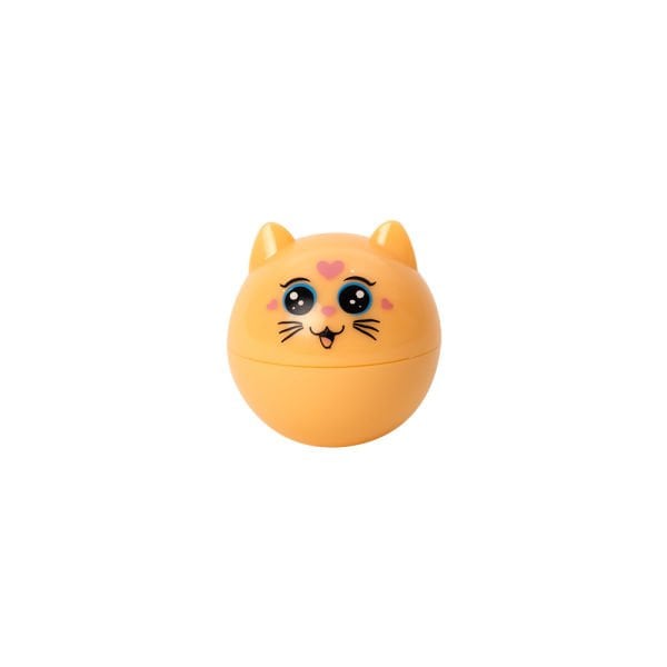 Lukky Kedi Şekilli Simli Sarı Dudak Kremi