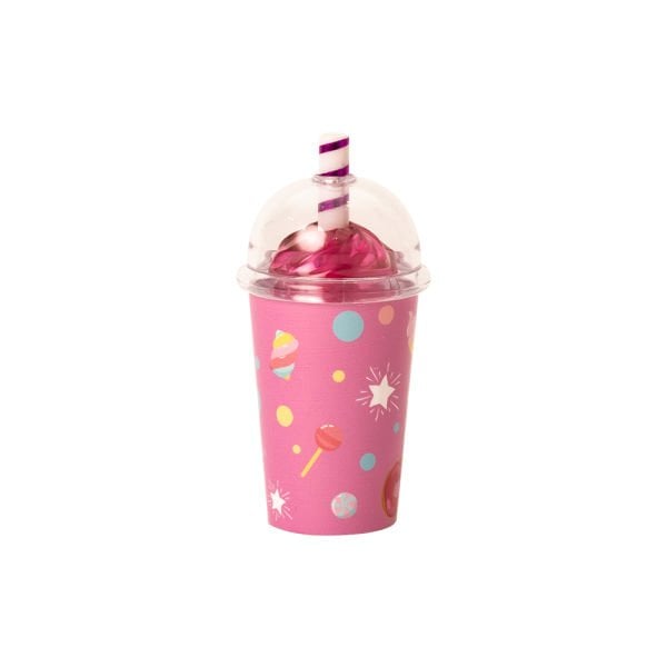 Lukky Cupcake Desenli Çilek Aromalı Simli Dudak Parlatıcısı