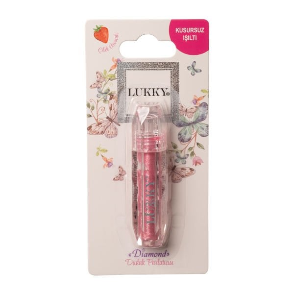Lukky Çilek Aromalı Pembe Dudak Parlatıcısı