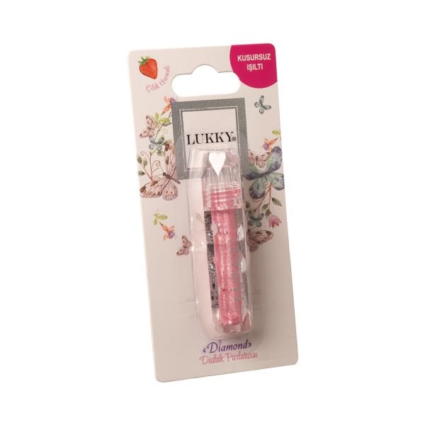 Lukky Çilek Aromalı Pembe Dudak Parlatıcısı