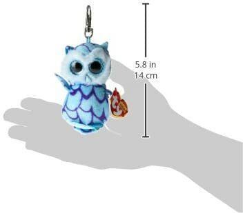 TY Beanie Boos Oscar Mavi Mor Baykuş Anahtarlık 12 cm.