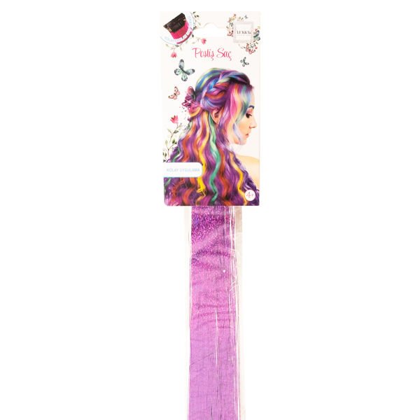 Lukky Mor Renkli 60 cm Saç Tokası