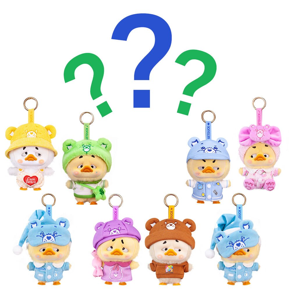 Upset Duck Care Bears Gökkuşağı Serisi Anahtarlık Sürpriz Paket