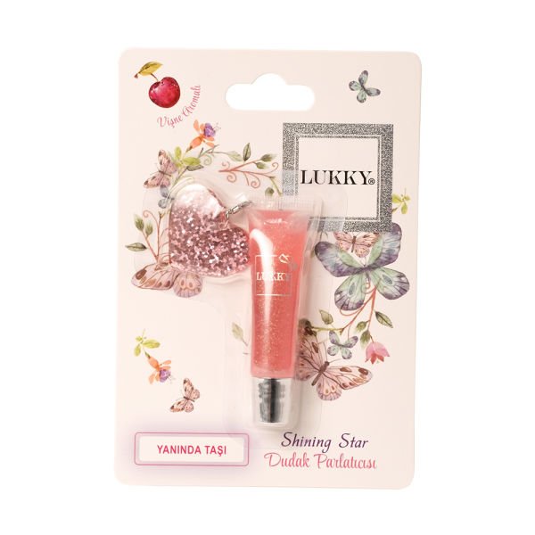 Lukky Simli Vişne Aromalı Pembe Dudak Parlatıcısı