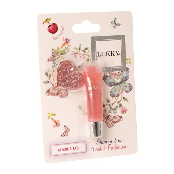 Lukky Simli Vişne Aromalı Pembe Dudak Parlatıcısı