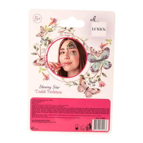 Lukky Simli Vişne Aromalı Pembe Dudak Parlatıcısı