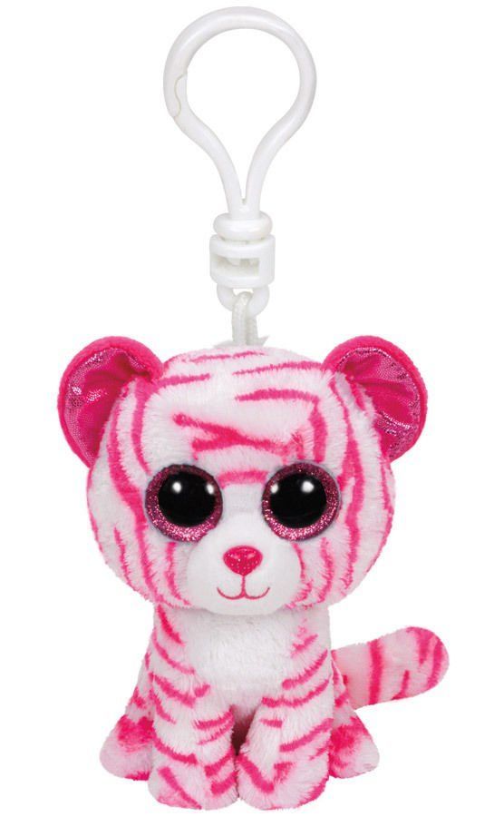 TY Beanie Boos Asia Beyaz Kaplan Anahtarlık 12 cm.
