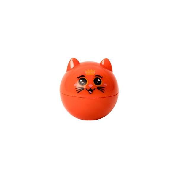 Lukky Kedi Şekilli Simli Pembe Dudak Kremi