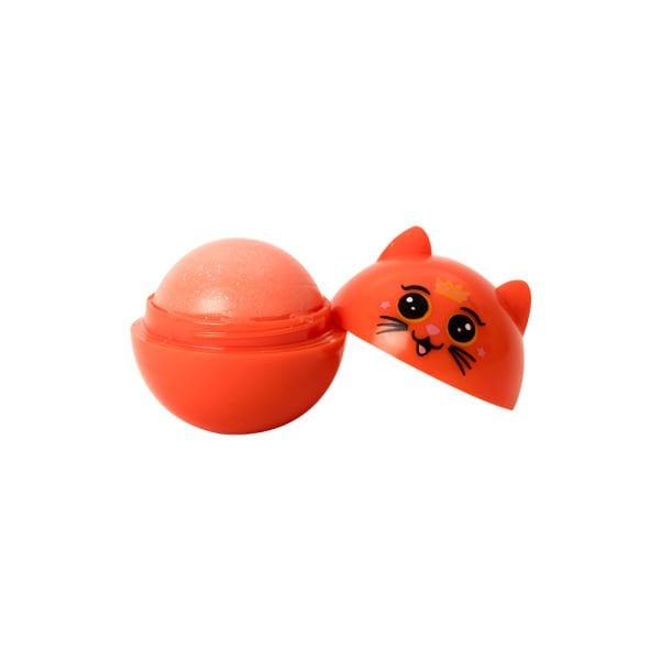 Lukky Kedi Şekilli Simli Pembe Dudak Kremi