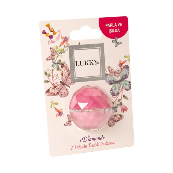 Lukky 2'si 1 Arada Pembe & Fuşya Simli Dudak Parlatıcısı