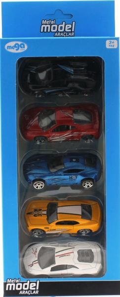 Beşli Diecast Model Spor Arabalar