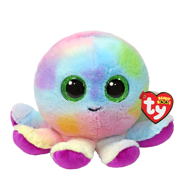 TY Beanie Boos Bubbles Pastel Renkli Ahtapot 15 cm.