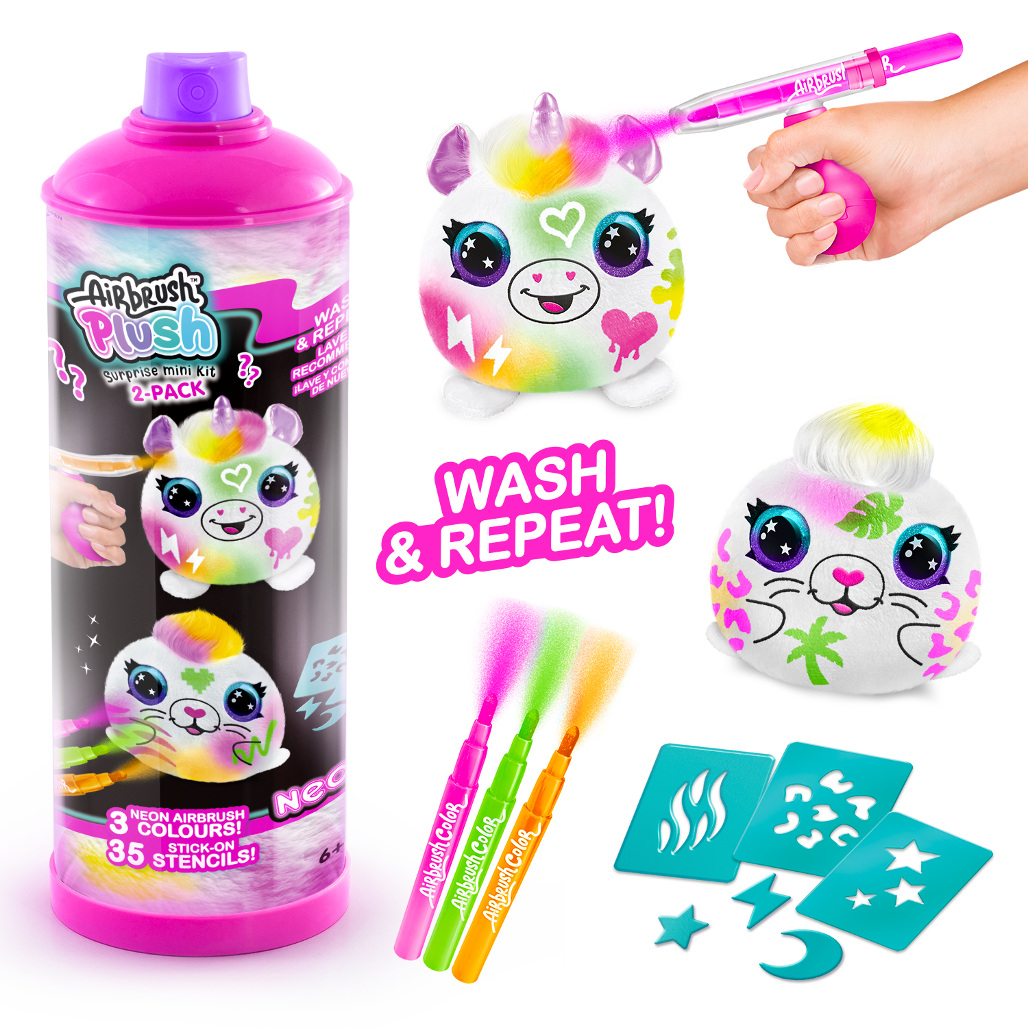 Sürpriz Mini Neon Peluş 2'li Paket