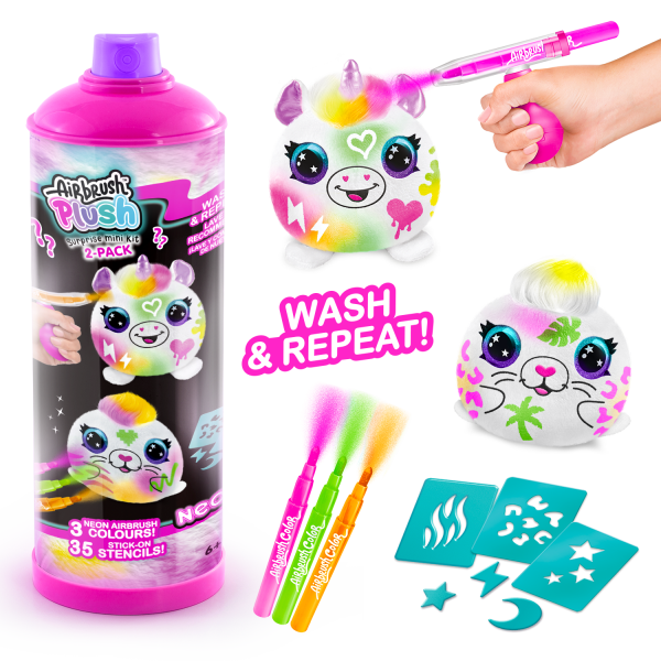 Sürpriz Mini Neon Peluş 2'li Paket