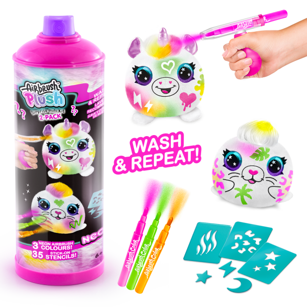 Sürpriz Mini Neon Peluş 2'li Paket