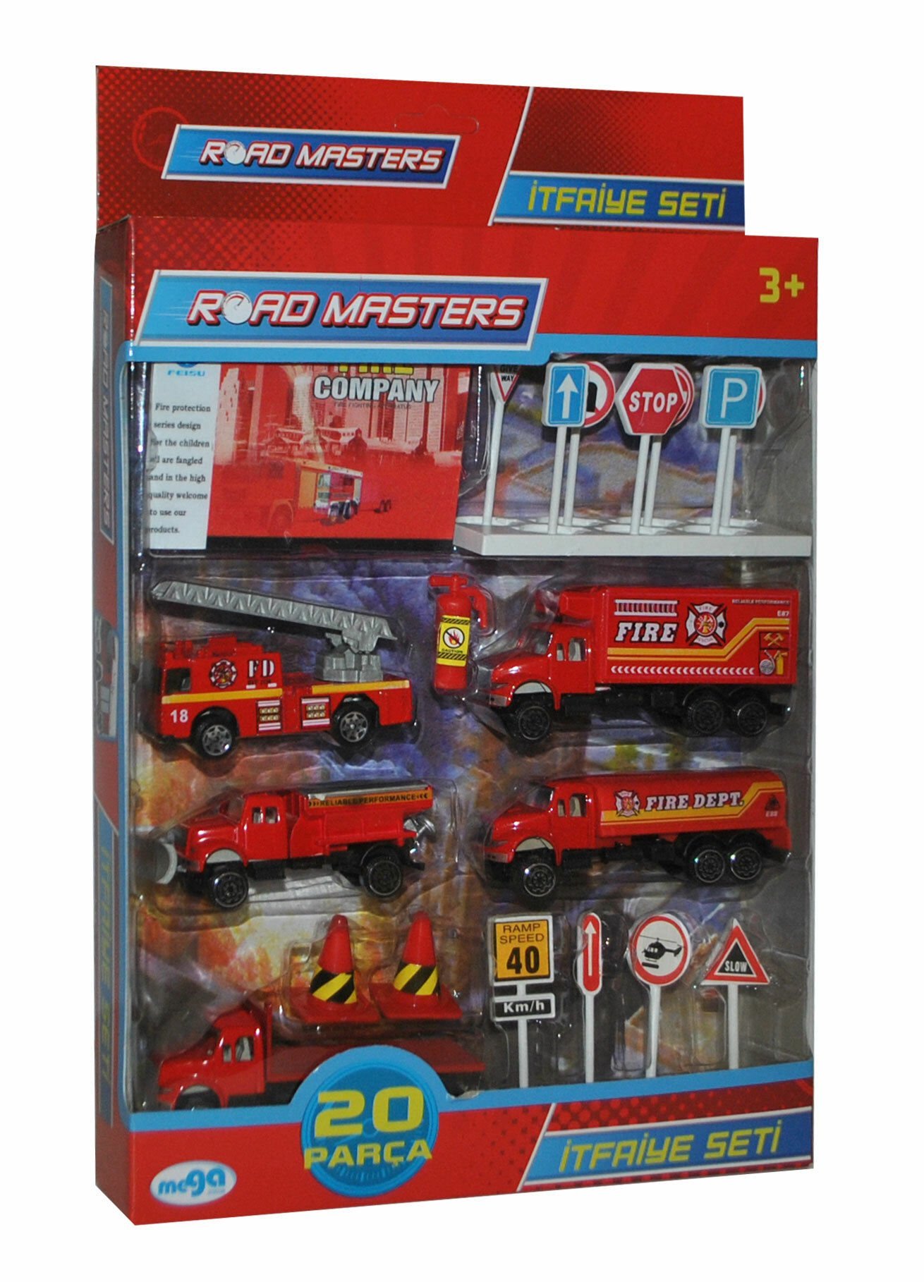 20 Parça Die-Cast İtfaiye Seti