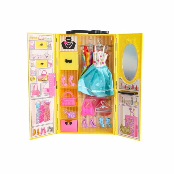 Aksesuarlı Gardırop Güzellik Seti - Sarı