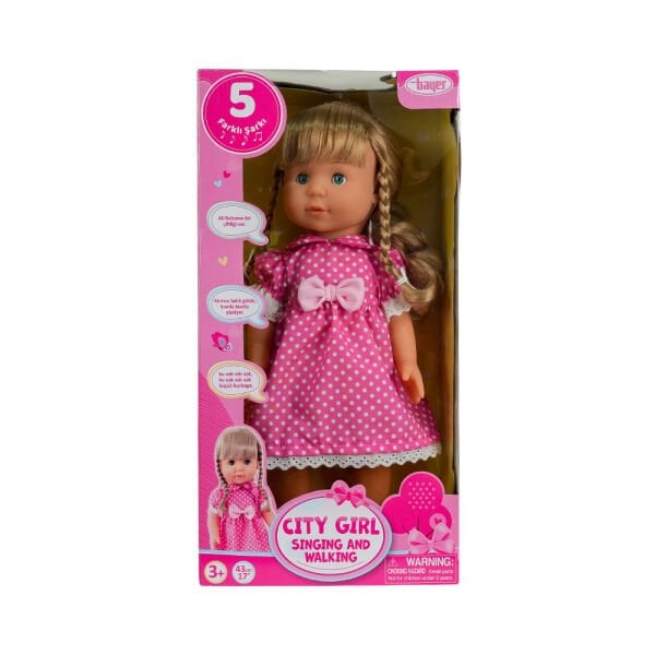 43 cm City Girl Şarkı Söyleyen ve Yürüyen Bebek