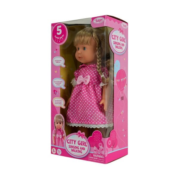 43 cm City Girl Şarkı Söyleyen ve Yürüyen Bebek