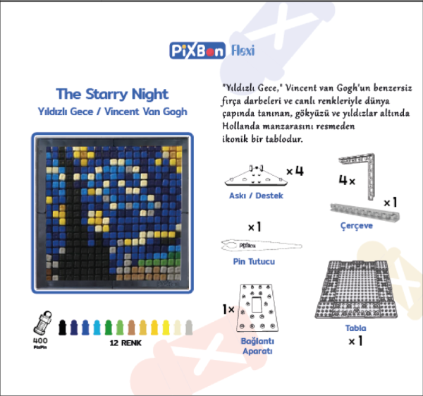Flexi Piksel Sanat Kiti 10x10cm - 1005