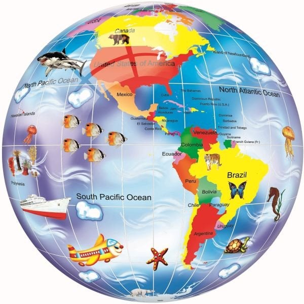 Dema Stil 23 cm Renkli Baskılı Plastik Top (5 Asorti)