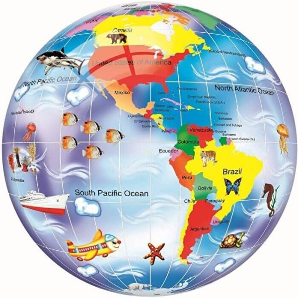 Dema Stil 12 cm Renkli Baskılı Plastik Top (5 Asorti)