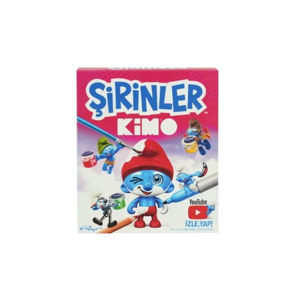 Kimo Şirinler Figür Tasarım Seti (Çiz-Boya-Yapıştır)