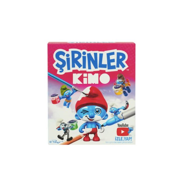 Kimo Şirinler Figür Tasarım Seti (Çiz-Boya-Yapıştır)