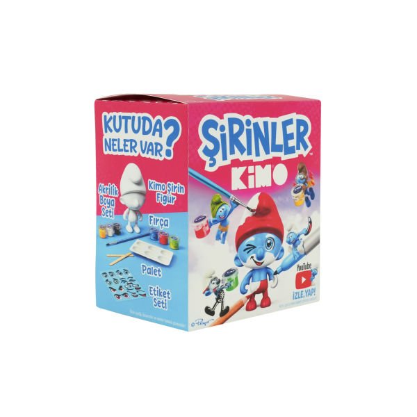 Kimo Şirinler Figür Tasarım Seti (Çiz-Boya-Yapıştır)