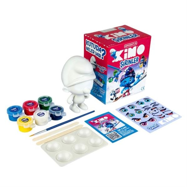 Kimo Şirinler Figür Tasarım Seti (Çiz-Boya-Yapıştır)