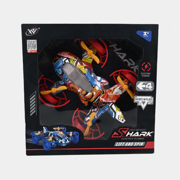 Shark Lift & Spin 4 Pervaneli Işıklı Elektrikli Uçak