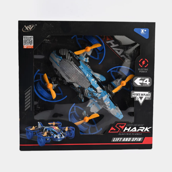 Shark Lift & Spin 4 Pervaneli Işıklı Elektrikli Uçak