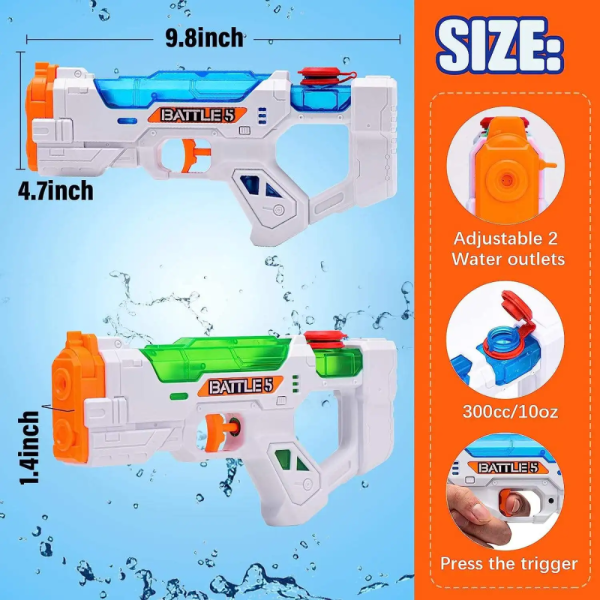 Water Warfare Two-Shot Mode Water Gun