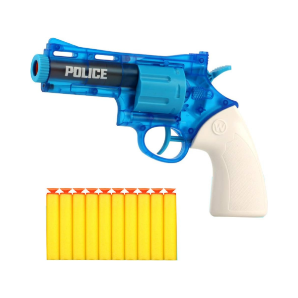 2-in-1 Dart-Firing Revolver Water Gun