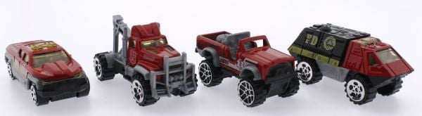 Die-Cast Dörtlü Acil Kurtarma Araçları Seti