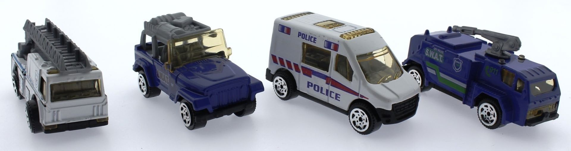 Die-Cast Dörtlü Acil Kurtarma Araçları Seti