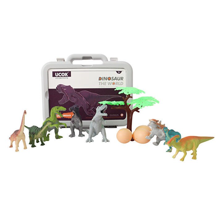 12 Parça Kutuda Dinozor Hayvan Seti S2
