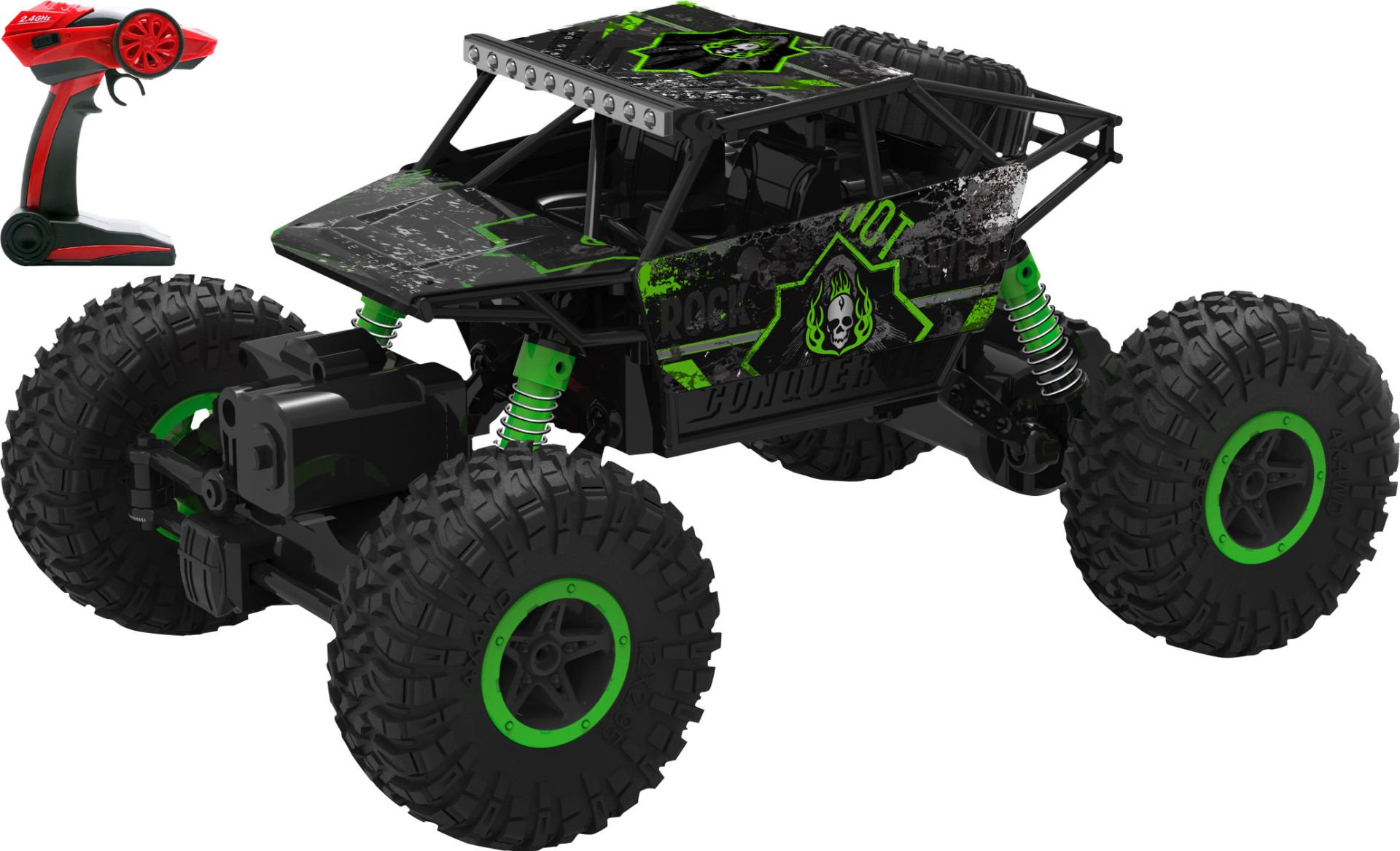 Uzaktan Kumandalı 4X4 Arazi Kaşifi - Yeşil