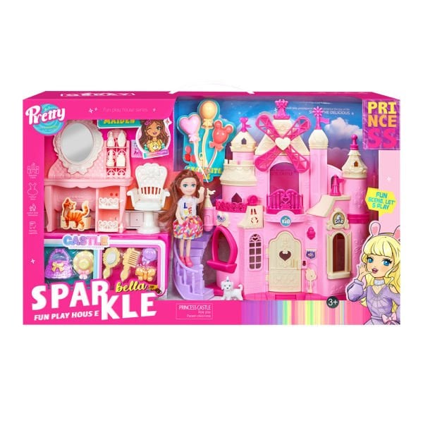 Sparkle Bella Princess Eğlenceli Kale Seti