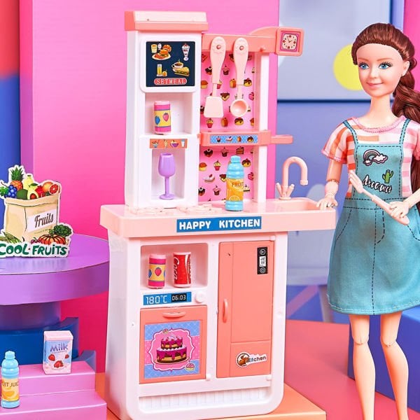 Sparkle Bella Princess Mutfak Dolabı Seti