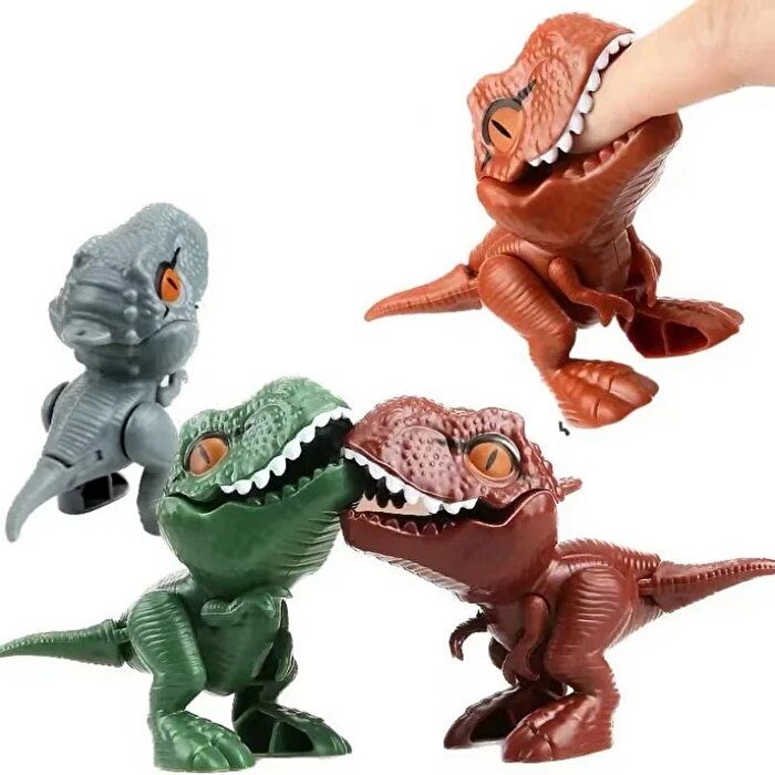 Parmak Isıran Tekli Dinozor (12 Asorti)
