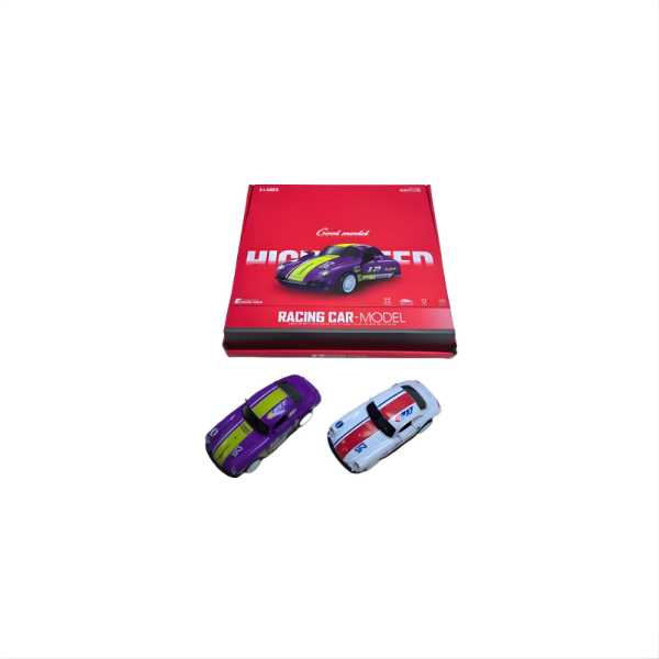 Die-Cast Çek Bırak Işıklı ve Sesli Şeritli Yarış Arabası