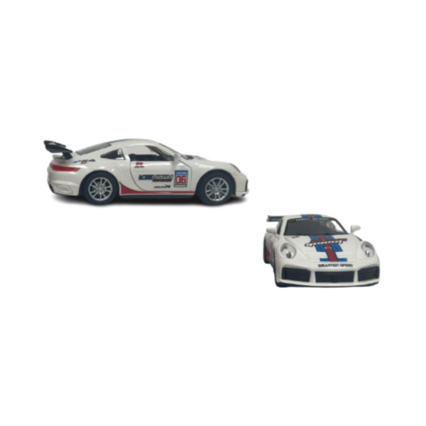 Die-Cast Çek Bırak Işıklı ve Sesli Şeritli Ralli Arabası